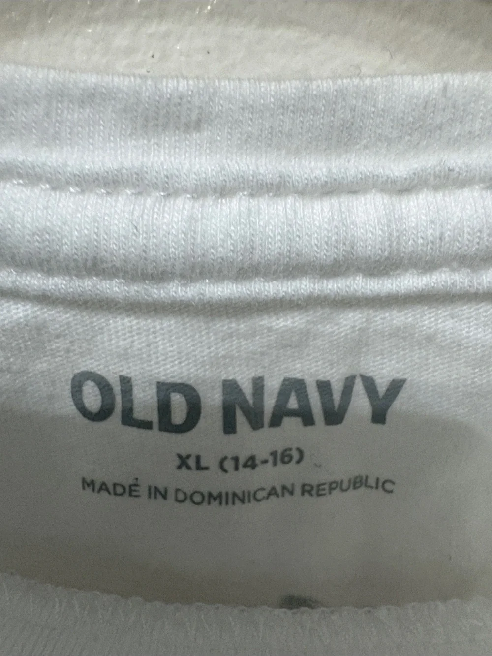 Old Navy White Tee with Yellow Floral 'Good Times' Graphic